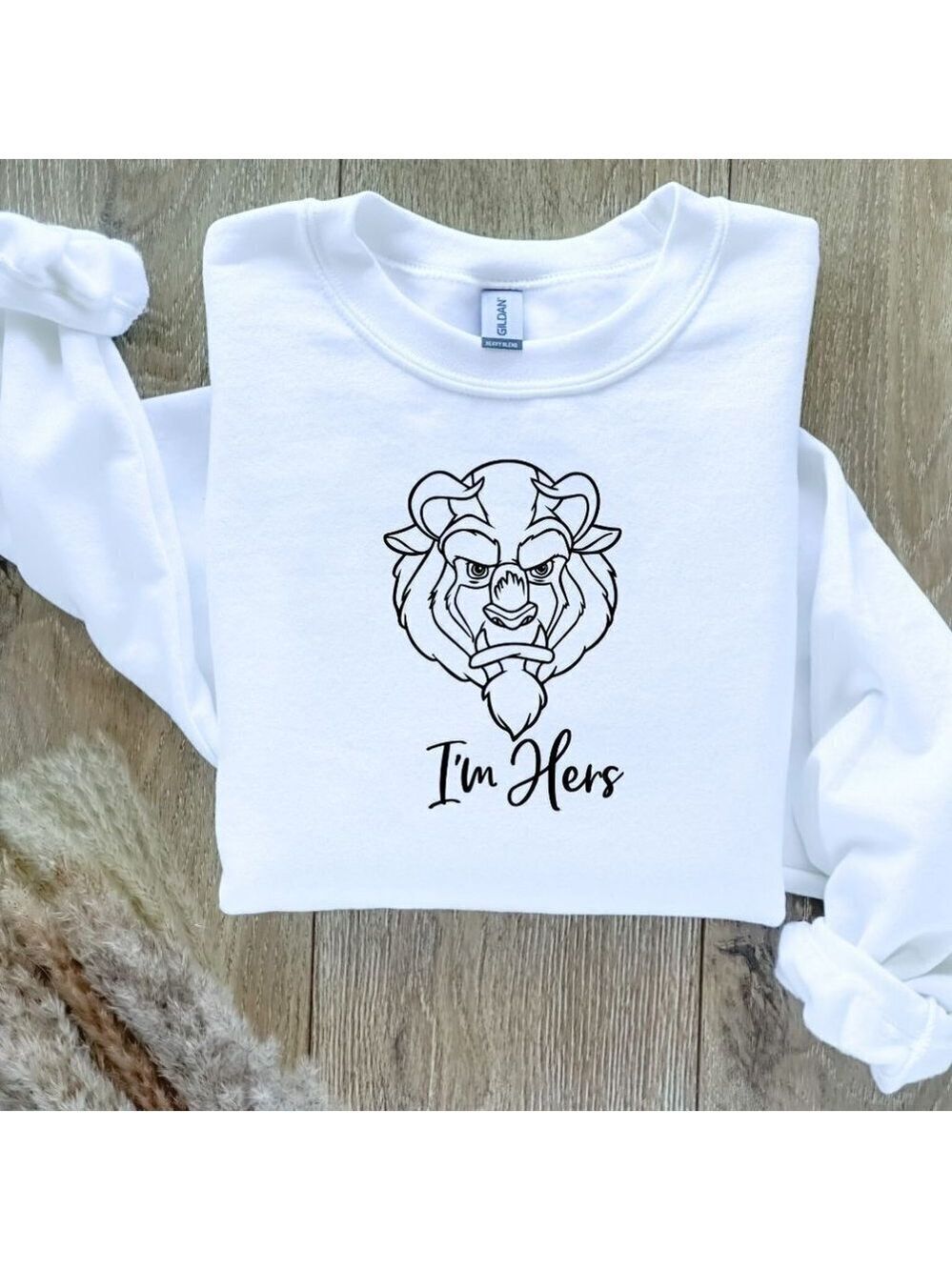 Disney I'm Hers Beauty and the Beast Matching Sweatshirt Sweater
